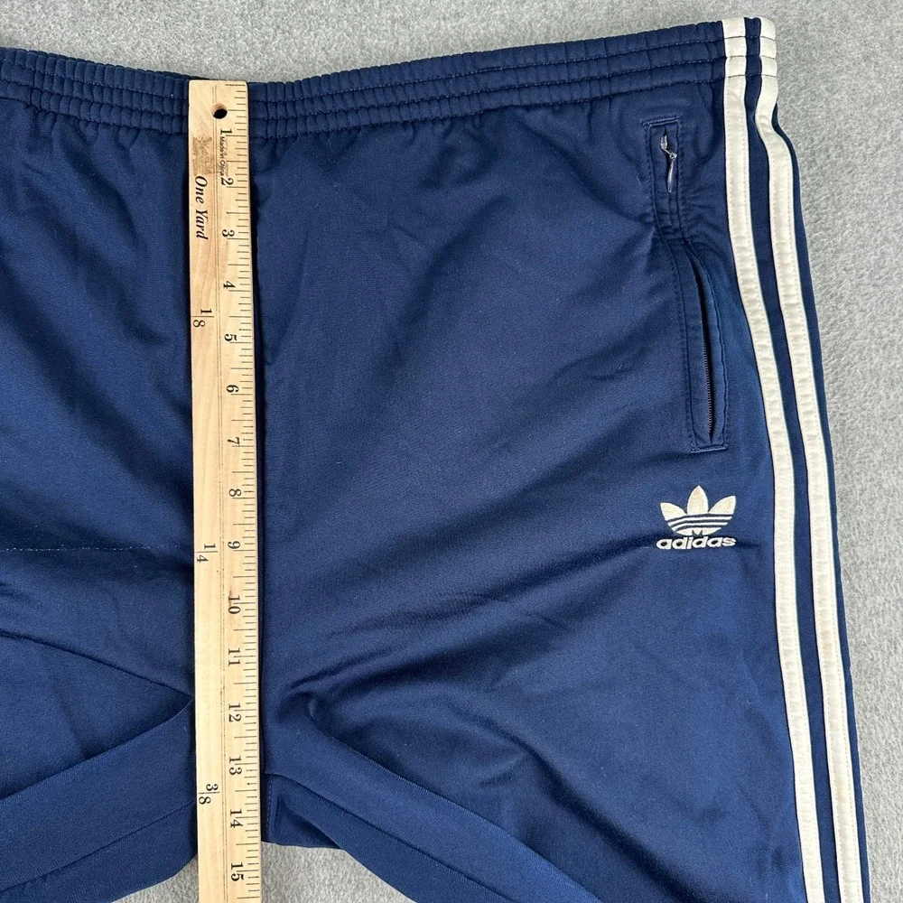 Adidas Track Pants Mens L‎ Navy Blue Snap Tear Away Adibreak Vintage 3-Stripe